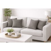 Kissenbezug (4 Stück) warmgrau 40x40 cm