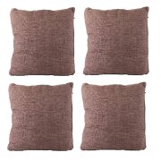Kissenbezug (4 Stück) braun 40x40 cm