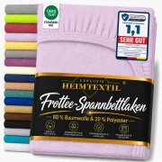 EXKLUSIV HEIMTEXTIL Frottee Spannbettlaken 120 x 200 cm...