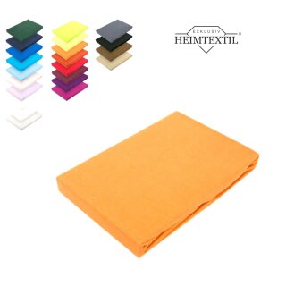 Jersey Spannbettlaken Premium Marke 90 - 100 x 200 cm Curry