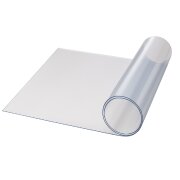 Bodenschutzmatte Transparent PVC 0,80 m x 1,00 m x 2 mm Zuschneidbar Bürostuhl Rutschfest Schreibtischunterlage