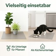 Bodenschutzmatte Transparent PVC 0,80 m x 1,00 m x 2 mm Zuschneidbar Bürostuhl Rutschfest Schreibtischunterlage