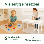 Bodenschutzmatte Transparent PVC 0,80 m x 1,00 m x 2 mm Zuschneidbar Bürostuhl Rutschfest Schreibtischunterlage