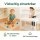 Bodenschutzmatte Transparent PVC 0,80 m x 1,00 m x 2 mm Zuschneidbar Bürostuhl Rutschfest Schreibtischunterlage