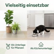 Kopie von Bodenschutzmatte Transparent PVC Stärke 2 mm Breite 1 m Individuelle Länge Zuschneidbar Bürostuhl Rutschfest Schreibtischunterlage