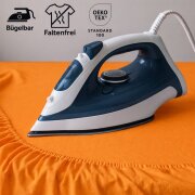 EXKLUSIV HEIMTEXTIL Jersey Spannbettlaken 70 x140 cm Terrakotta 100% Baumwolle Öko - Tex Zertifiziert Bed-Sheet Bettlaken Spannbetttuch