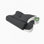 EXKLUSIV HEIMTEXTIL Ergonomisches Nackenstützkissen für Rücken, Seiten & Bauchschläfer - Memory Foam - hautfreundlicher Bambus Bezug - Oeko Tex® zertifiziert - 2in1 Funktion mit abnehmbarer Nackenrolle - 60x38 cm