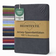 EXKLUSIV HEIMTEXTIL Jersey Spannbettlaken Premium 100 x...