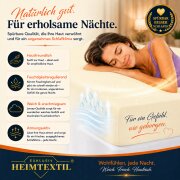 EXKLUSIV HEIMTEXTIL Jersey Spannbettlaken Deluxe 200 x 200 cm Naturweiss 160 GSM, 100% Baumwolle Öko - Tex Zertifiziert Bed-Sheet Bettlaken Spannbetttuch Topper Leinentuch