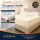 EXKLUSIV HEIMTEXTIL Jersey Spannbettlaken Deluxe 200 x 200 cm Naturweiss 160 GSM, 100% Baumwolle Öko - Tex Zertifiziert Bed-Sheet Bettlaken Spannbetttuch Topper Leinentuch