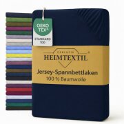 EXKLUSIV HEIMTEXTIL Jersey Spannbettlaken Premium 90 x...