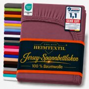 EXKLUSIV HEIMTEXTIL Jersey Spannbettlaken 90 - 100 x 200...
