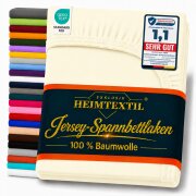 EXKLUSIV HEIMTEXTIL Jersey Spannbettlaken 90 - 100 x 200...