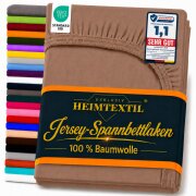 EXKLUSIV HEIMTEXTIL Jersey Spannbettlaken 90 - 100 x 200...
