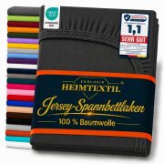 EXKLUSIV HEIMTEXTIL Jersey Spannbettlaken 120 x 200 cm...