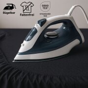 EXKLUSIV HEIMTEXTIL Marke Jersey Spannbettlaken 60 x 120 cm Anthrazit 100% Baumwolle Öko - Tex Zertifiziert Bed-Sheet Bettlaken Spannbetttuch Topper Leinentuch