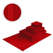 Handtücher Kombi Basis-Set 9-teilig 500 g/m² Rot