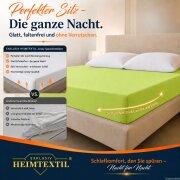 EXKLUSIV HEIMTEXTIL Jersey Spannbettlaken 120 x 200 cm Apfelgrün