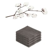 4 x Handtuch 500 g/m²  50 x 100 cm Anthrazit