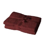 4 x Badetuch 500 g/m² 100 x 150 cm Bordeaux