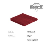 4 x Badetuch 500 g/m² 100 x 150 cm Bordeaux