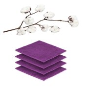 12 x Seiftuch 500 g/m²  30 x 30 cm Lila