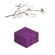 4 x Handtuch 500 g/m²  50 x 100 cm Lila