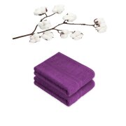 4 x Saunatuch 500 g/m² 80 x 200 cm Lila