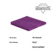 4 x Saunatuch 500 g/m² 80 x 200 cm Lila