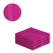 4 x Handtuch 500 g/m²  50 x 100 cm Pink
