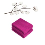 4 x Badetuch 500 g/m² 100 x 150 cm Pink