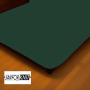 EXKLUSIV HEIMTEXTIL Jersey Spannbettlaken 140 - 160 x 200 cm Dunkelgrün 100% Baumwolle Öko - Tex Zertifiziert Bed-Sheet Bettlaken Spannbetttuch