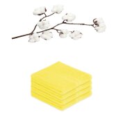 4 x Handtuch 500 g/m²  50 x 100 cm Gelb