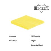 4 x Handtuch 500 g/m²  50 x 100 cm Gelb