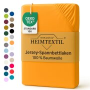 EXKLUSIV HEIMTEXTIL Jersey Spannbettlaken 180 x 200 cm...