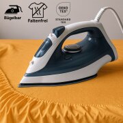 EXKLUSIV HEIMTEXTIL Jersey Spannbettlaken 180 x 200 cm Terrakotta 100% Baumwolle Öko - Tex Zertifiziert Bed-Sheet Bettlaken Spannbetttuch