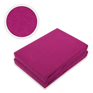 Jersey Spannbettlaken Doppelpack 60 x 120 - 70 x 140 cm Pink