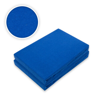 Jersey Spannbettlaken Doppelpack 90 - 100 x 200 cm Royalblau
