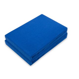 Jersey Spannbettlaken Doppelpack 120 x 200 cm Royalblau