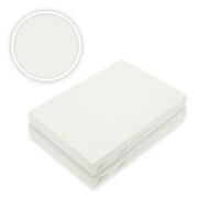 Jersey Spannbettlaken Doppelpack 180 - 200 x 200 cm Weiß