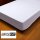 EXKLUSIV HEIMTEXTIL Frottee Spannbettlaken 90 - 100 x 200 cm Weiss 80% Baumwolle 20% Polyester  Öko - Tex Zertifiziert Bed-Sheet Bettlaken Spannbetttuch Topper Leinentuch
