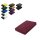 EXKLUSIV HEIMTEXTIL Frottee Spannbettlaken 90 - 100 x 200 cm Bordeaux 80% Baumwolle 20% Polyester  Öko - Tex Zertifiziert Bed-Sheet Bettlaken Spannbetttuch Topper Leinentuch