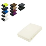 EXKLUSIV HEIMTEXTIL Frottee Spannbettlaken 90 - 100 x 200...