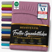 EXKLUSIV HEIMTEXTIL Frottee Spannbettlaken 90 - 100 x 200...