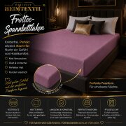 EXKLUSIV HEIMTEXTIL Frottee Spannbettlaken 90 - 100 x 200 cm Lila