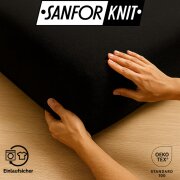 EXKLUSIV HEIMTEXTIL Frottee Spannbettlaken 140 - 160 x 200 cm Schwarz 80% Baumwolle 20% Polyester  Öko - Tex Zertifiziert Bed-Sheet Bettlaken Spannbetttuch Topper Leinentuch