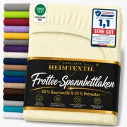 EXKLUSIV HEIMTEXTIL Frottee Spannbettlaken 140 - 160 x...
