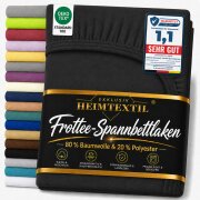 EXKLUSIV HEIMTEXTIL Frottee Spannbettlaken 180 - 200 x...