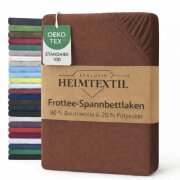EXKLUSIV HEIMTEXTIL Frottee Spannbettlaken 180 - 200 x...