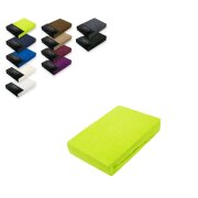 EXKLUSIV HEIMTEXTIL Frottee Spannbettlaken 90 - 100 x 200...